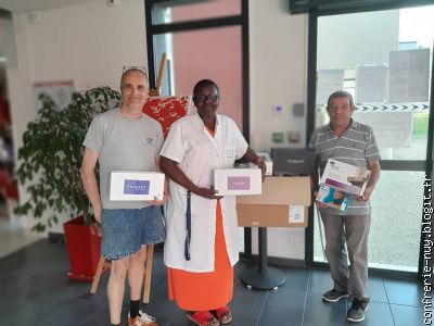 Max Jammot, Alvine Bumoyi et Jean-Luc Mondot
