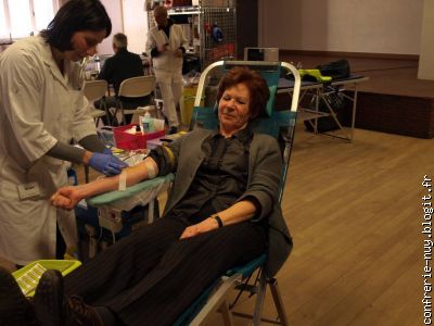 Amielle Krolik au don du sang à La Souterraine - 07/02/2017